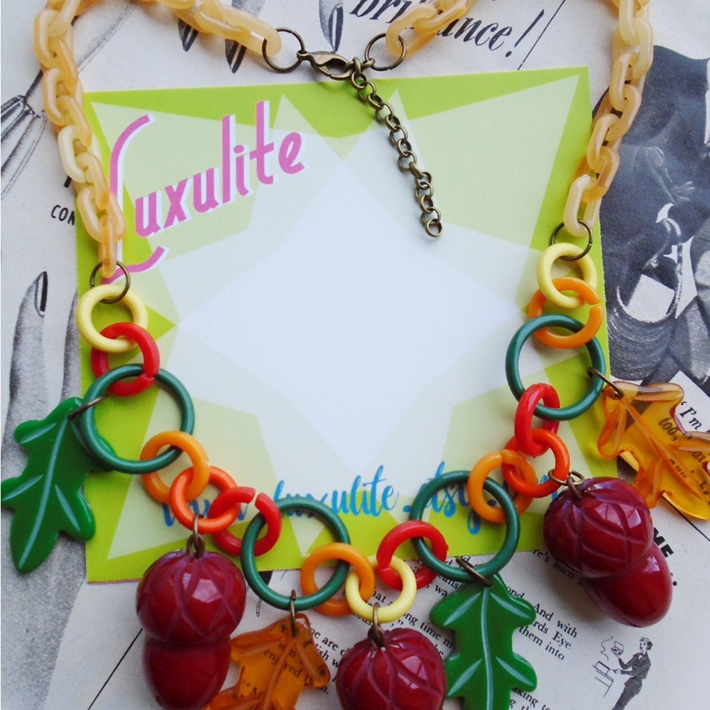 Luxulite Multicolor Acorn Necklace